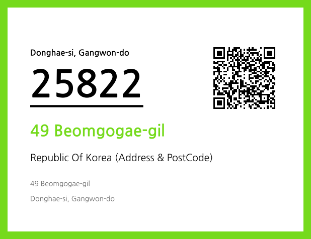 Address and Postal Code QR Code Image (CC BY 4.0)