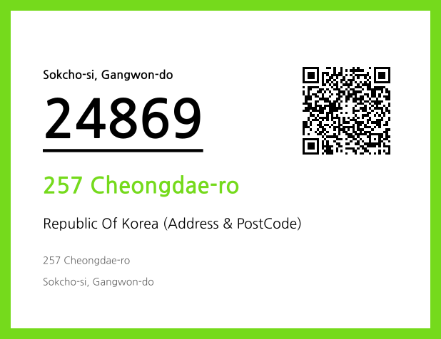 Address and Postal Code QR Code Image (CC BY 4.0)