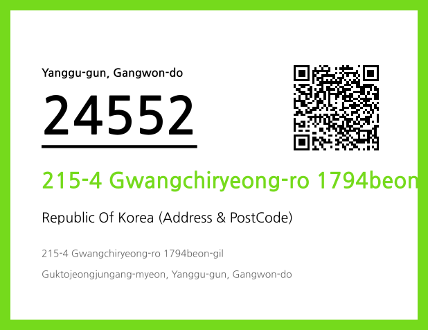 Address and Postal Code QR Code Image (CC BY 4.0)