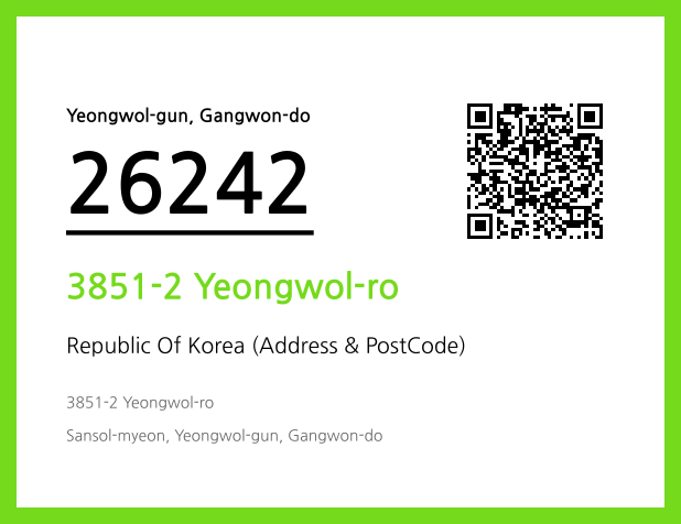 CC BY 4.0 Address and Postal Code QR Code Image (CC BY 4.0)