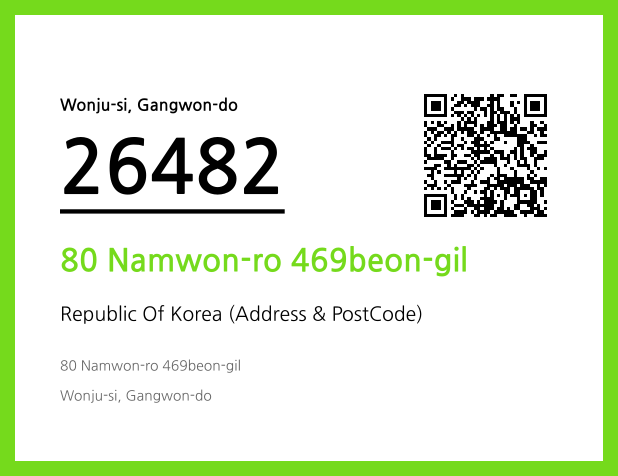 Address and Postal Code QR Code Image (CC BY 4.0)
