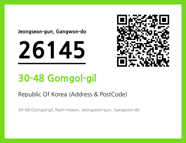 Address and Postal Code QR Code Image (CC BY 4.0)