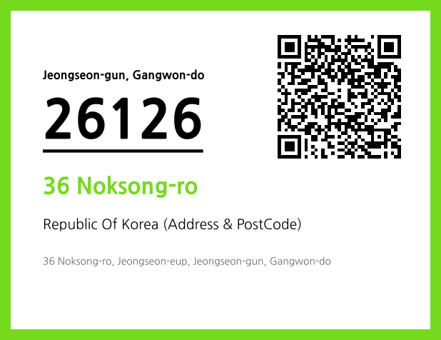 Address and Postal Code QR Code Image (CC BY 4.0)