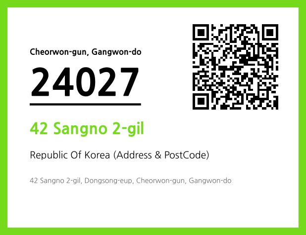 Address and Postal Code QR Code Image (CC BY 4.0)