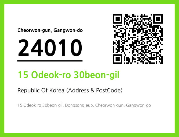 Address and Postal Code QR Code Image (CC BY 4.0)