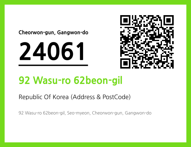 Address and Postal Code QR Code Image (CC BY 4.0)