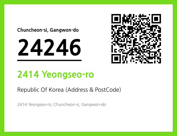 Address and Postal Code QR Code Image