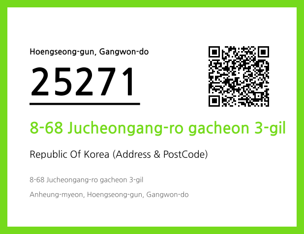 Address and Postal Code QR Code Image (CC BY 4.0)