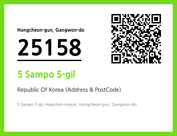 Address and Postal Code QR Code Image (CC BY 4.0)