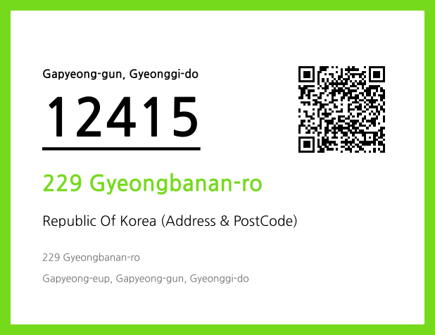 Address and Postal Code QR Code Image (CC BY 4.0)