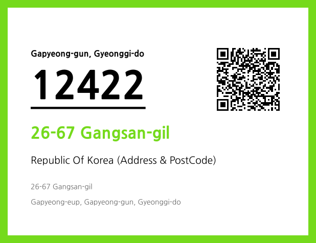 Address and Postal Code QR Code Image (CC BY 4.0)