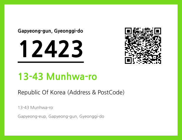 Address and Postal Code QR Code Image (CC BY 4.0)