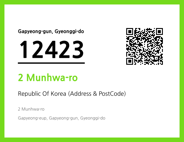 Address and Postal Code QR Code Image (CC BY 4.0)