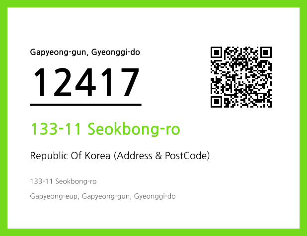 CC BY 4.0 Address and Postal Code QR Code Image (CC BY 4.0)