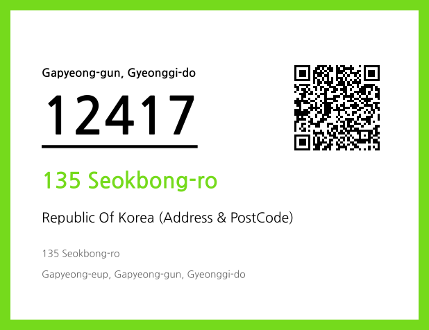 Address and Postal Code QR Code Image (CC BY 4.0)