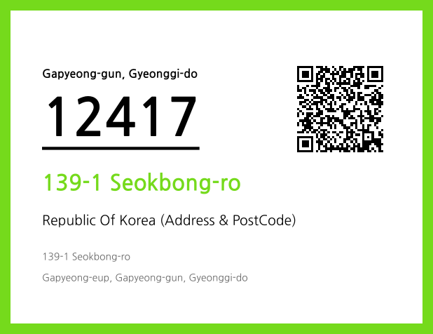 Address and Postal Code QR Code Image (CC BY 4.0)