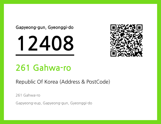 Address and Postal Code QR Code Image (CC BY 4.0)