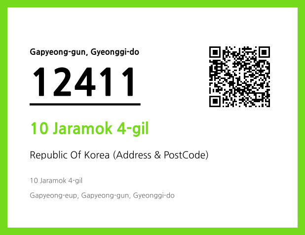 Address and Postal Code QR Code Image (CC BY 4.0)