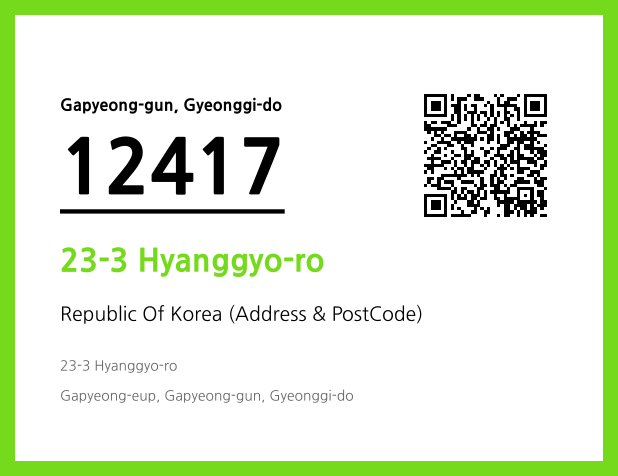 Address and Postal Code QR Code Image (CC BY 4.0)