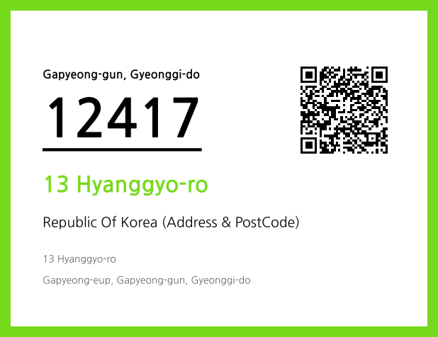Address and Postal Code QR Code Image (CC BY 4.0)