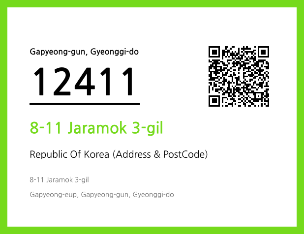 Address and Postal Code QR Code Image (CC BY 4.0)