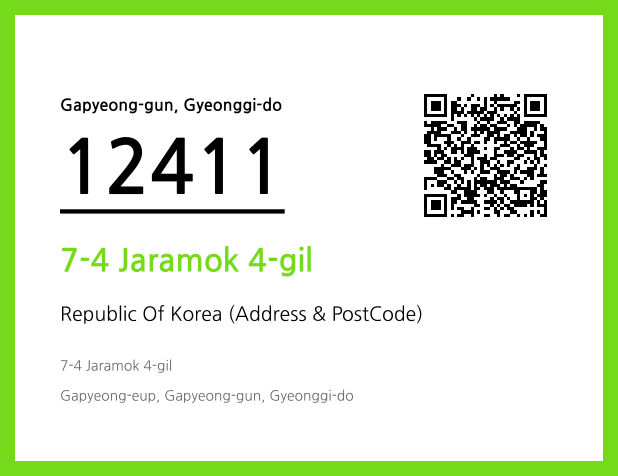 Address and Postal Code QR Code Image (CC BY 4.0)