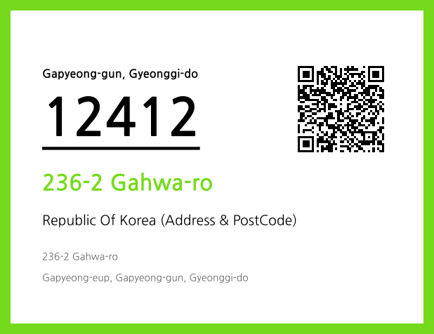 Address and Postal Code QR Code Image (CC BY 4.0)
