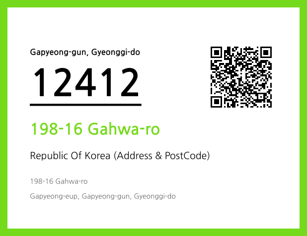 Address and Postal Code QR Code Image (CC BY 4.0)