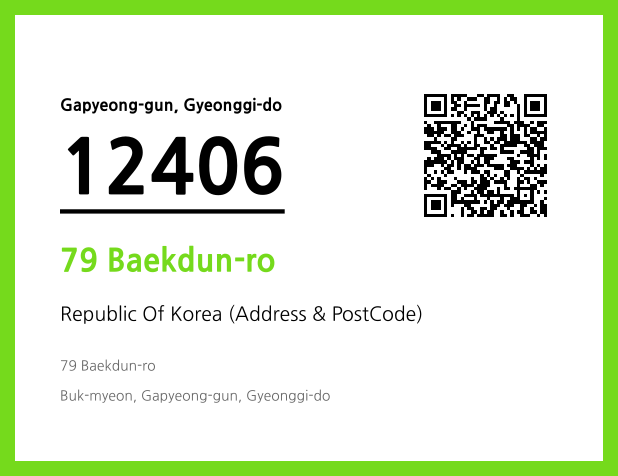 Address and Postal Code QR Code Image (CC BY 4.0)