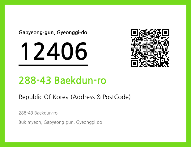 Address and Postal Code QR Code Image (CC BY 4.0)