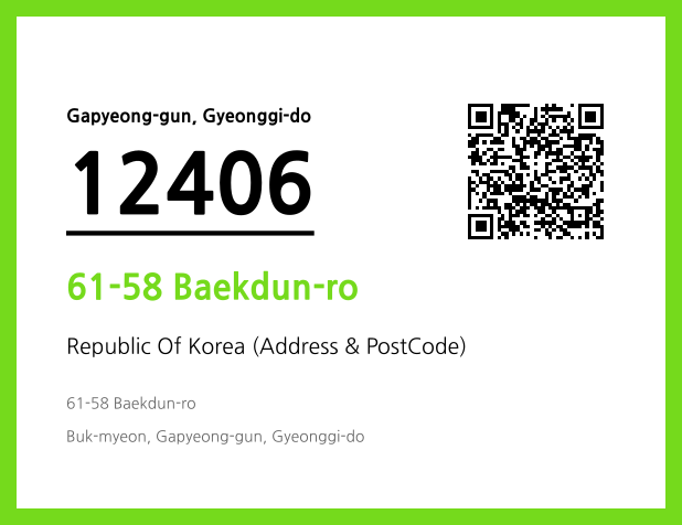 Address and Postal Code QR Code Image (CC BY 4.0)