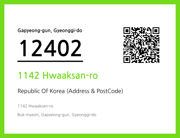 Address and Postal Code QR Code Image (CC BY 4.0)