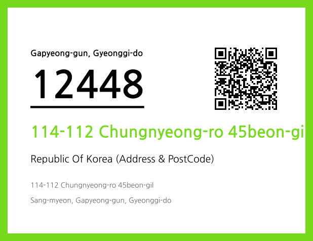 Address and Postal Code QR Code Image (CC BY 4.0)