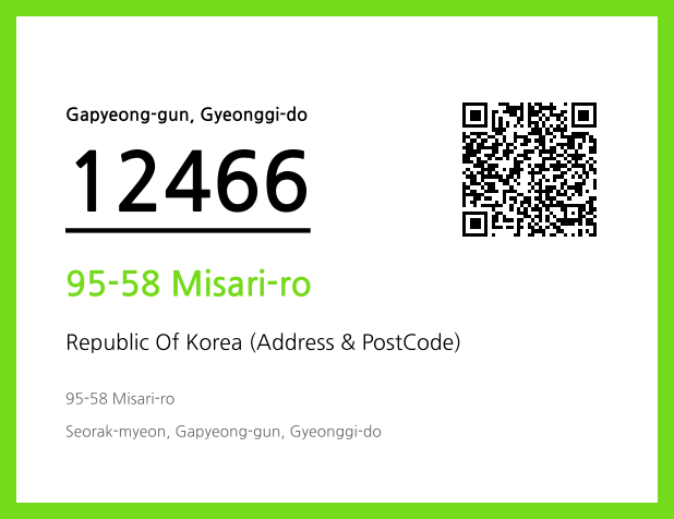 Address and Postal Code QR Code Image (CC BY 4.0)
