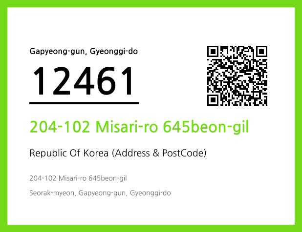 Address and Postal Code QR Code Image (CC BY 4.0)