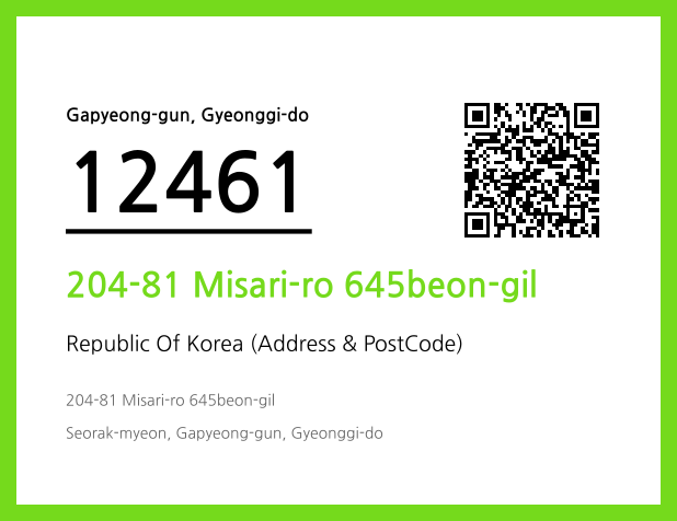 Address and Postal Code QR Code Image (CC BY 4.0)