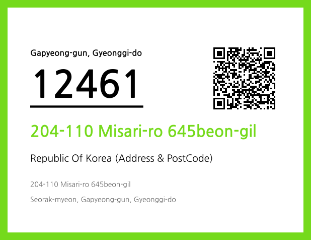 Address and Postal Code QR Code Image (CC BY 4.0)