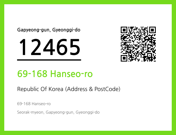 Address and Postal Code QR Code Image (CC BY 4.0)