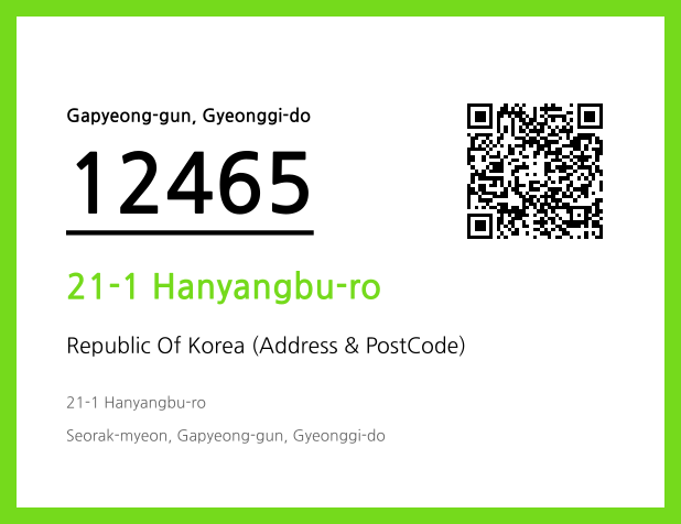 Address and Postal Code QR Code Image (CC BY 4.0)