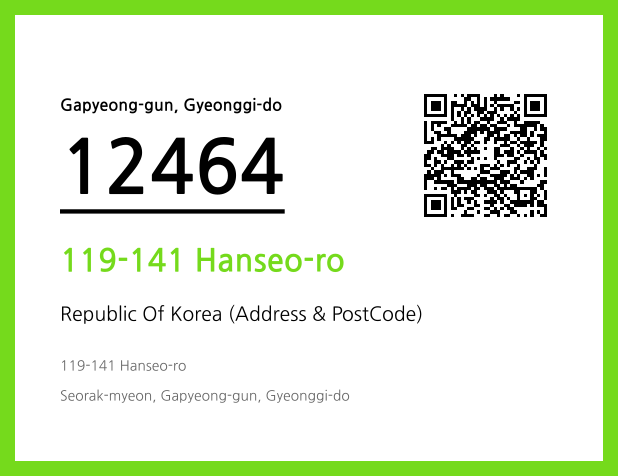 Address and Postal Code QR Code Image (CC BY 4.0)