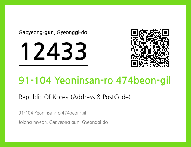 Address and Postal Code QR Code Image (CC BY 4.0)