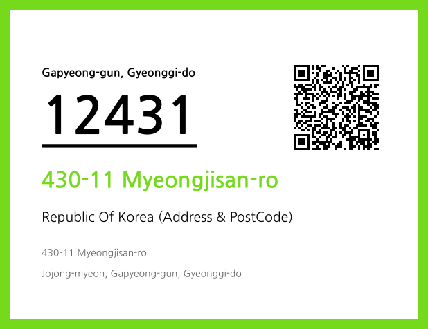 CC BY 4.0 Address and Postal Code QR Code Image (CC BY 4.0)