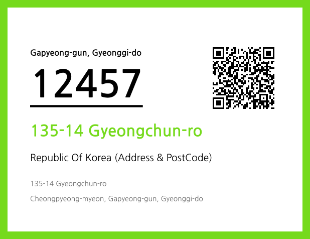 Address and Postal Code QR Code Image (CC BY 4.0)