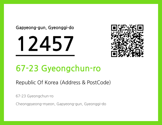 Address and Postal Code QR Code Image (CC BY 4.0)