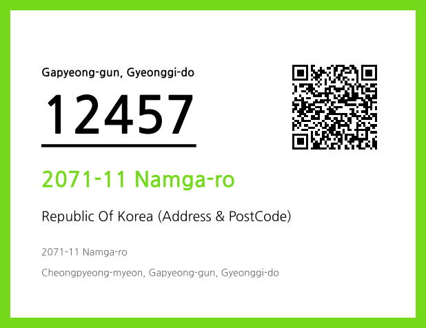Address and Postal Code QR Code Image (CC BY 4.0)