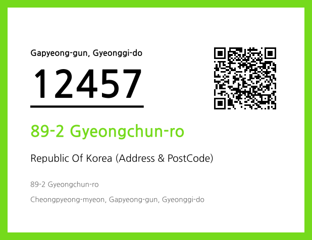 Address and Postal Code QR Code Image (CC BY 4.0)