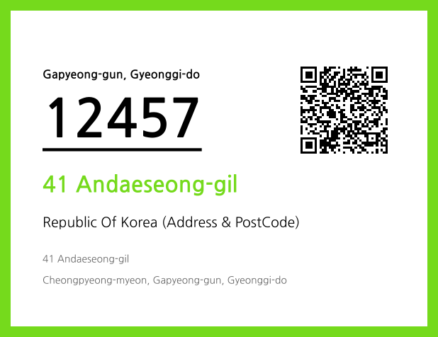 Address and Postal Code QR Code Image (CC BY 4.0)