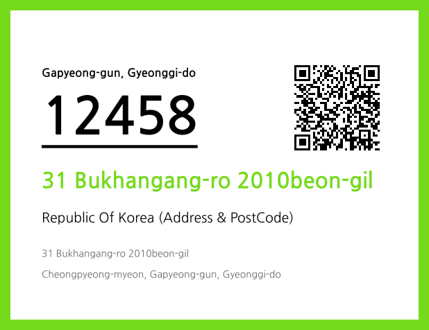 Address and Postal Code QR Code Image (CC BY 4.0)