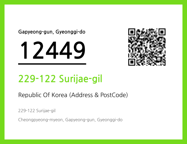 Address and Postal Code QR Code Image (CC BY 4.0)