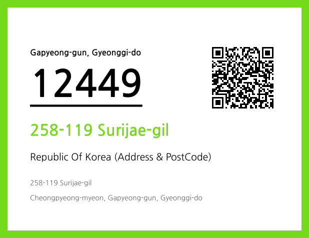 Address and Postal Code QR Code Image (CC BY 4.0)